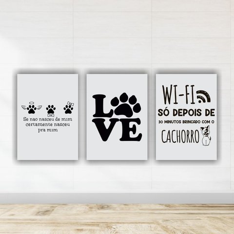 Kit Quadros Decorativos PET 3 peças