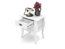 Ver imagem 4 de Bombê / Mesa de Cabeceira Pr Cor Branco Acetinado