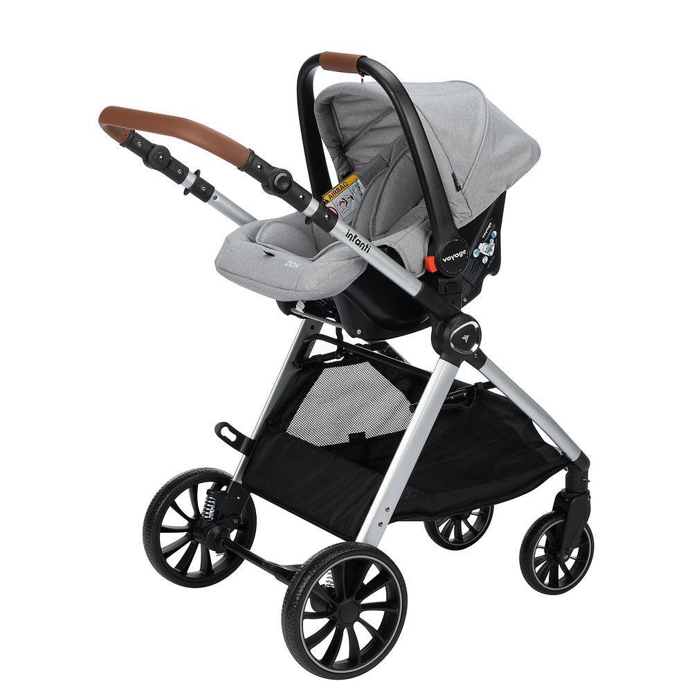 Carrinho com Bebê Conforto Travel System Romanzo Duo Cinza - Infanti - 4