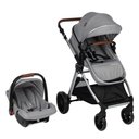 Ver imagem 1 de Carrinho com Bebê Conforto Travel System Romanzo Duo Cinza - Infanti