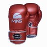 Kit Luva Boxe Mks Energy V2 Metalic Red Bandagem 2,55m 10 Oz - 4