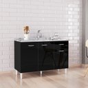 Ver imagem 1 de Balcão de Cozinha para Pia Sem Tampo 3 Portas 1 Gaveta 120cm Chic