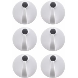 Gancho Adesivo Branco 6PÇS 4,9CM - 2