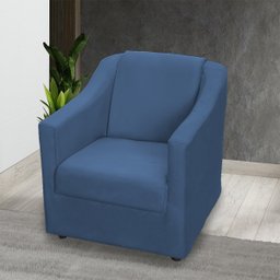 Kit 4 Poltronas Decorativas para Sala de Espera Recepção Escritório Consultório Suede - 2