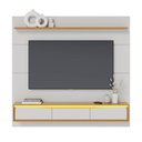 Ver imagem 3 de Painel TV 65" Suspenso 180cm com Bancada 3 Portas Basculante Levi C04 - D'Rossi