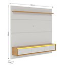 Ver imagem 2 de Painel TV 65" Suspenso 180cm com Bancada 3 Portas Basculante Levi C04 - D'Rossi