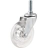 Rodizio Giratório 1.3/8 Leve 20kg Poliuretano Transparente - 1