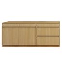 Ver imagem 2 de Cozinha Completa Modulada 2 Peças 3 Portas 4 Gavetas com Rodapé 100% MDF Simone Mendes Marrom/Carvalho/Greige