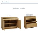 Ver imagem 5 de Cozinha Completa Modulada 2 Peças 3 Portas 4 Gavetas com Rodapé 100% MDF Simone Mendes Marrom/Carvalho/Greige