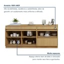 Ver imagem 6 de Cozinha Completa Modulada 2 Peças 3 Portas 4 Gavetas com Rodapé 100% MDF Simone Mendes Marrom/Carvalho/Greige