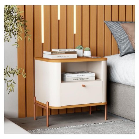 Mesa de Cabeceira Tucupí Slim Off Nature Bronze JB Bechara