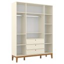 Ver imagem 2 de Guarda Roupa Infantil 4 Portas Unique Off White Eco Wood - Matic