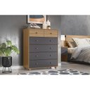 Ver imagem 2 de Cômoda 6 Gavetas 90cm Vittoria Albatroz Móveis