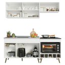 Ver imagem 5 de Cozinha Modulada Compacta para Forno/Cooktop com Pia 190cm Florença Multimóveis MCR2467 Branco