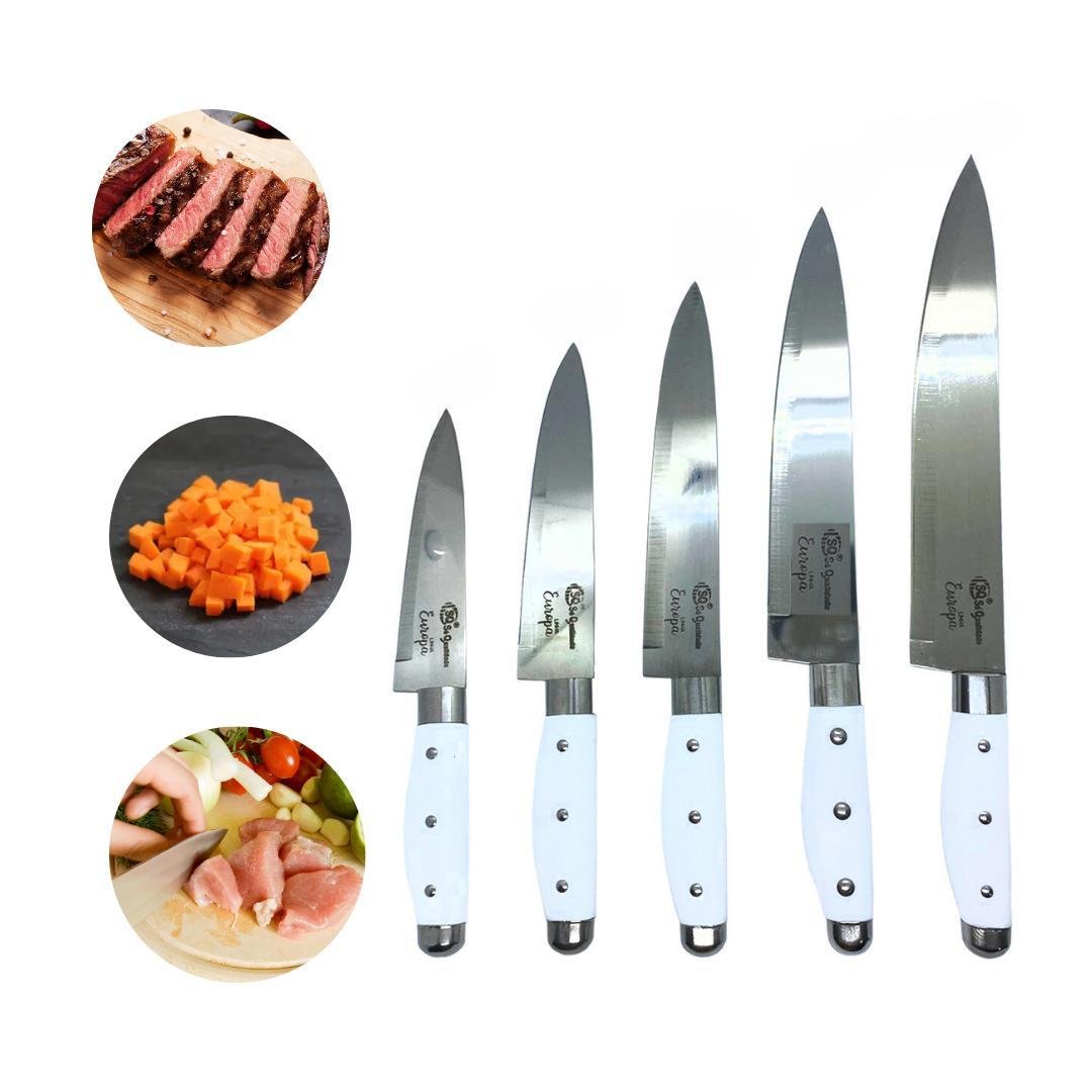 Kit 5 Facas Cortar Carne Master Chef Cozinha Churrasco - 3