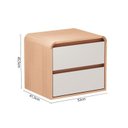 Ver imagem 3 de Conjunto com 2 Mesas de Cabeceira Aurora 100% MDF