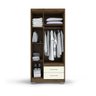 Guarda-Roupa Pequeno 3 Portas Cappuccino Off White Primacy Batrol - 4