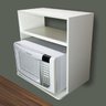 Suporte em MDF Branco Para Microondas ou Forno Elétrico - 3