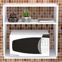 Ver imagem 2 de Suporte em MDF Branco Para Microondas ou Forno Elétrico