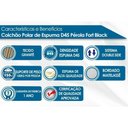 Ver imagem 3 de Cama Box Casal: Colchão Espuma D45 Polar Pérola Fort Black + Base Crc Rústico Black(138x188)