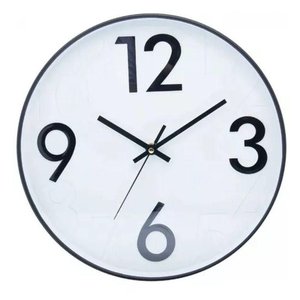 Relógio de Parede Donum Branco com Preto 30,5x4cm - Lyor