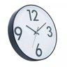 Relógio de Parede Donum Branco com Preto 30,5x4cm - Lyor - 3