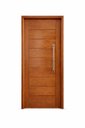 Ver imagem 2 de Porta Pivotante de Madeira Angelim Maciça 2,44x1,18 com Puxador e Fechadura