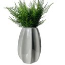 Ver imagem 1 de Vaso Centro de Mesa Cinza Moderno com Planta Samambaia Decor