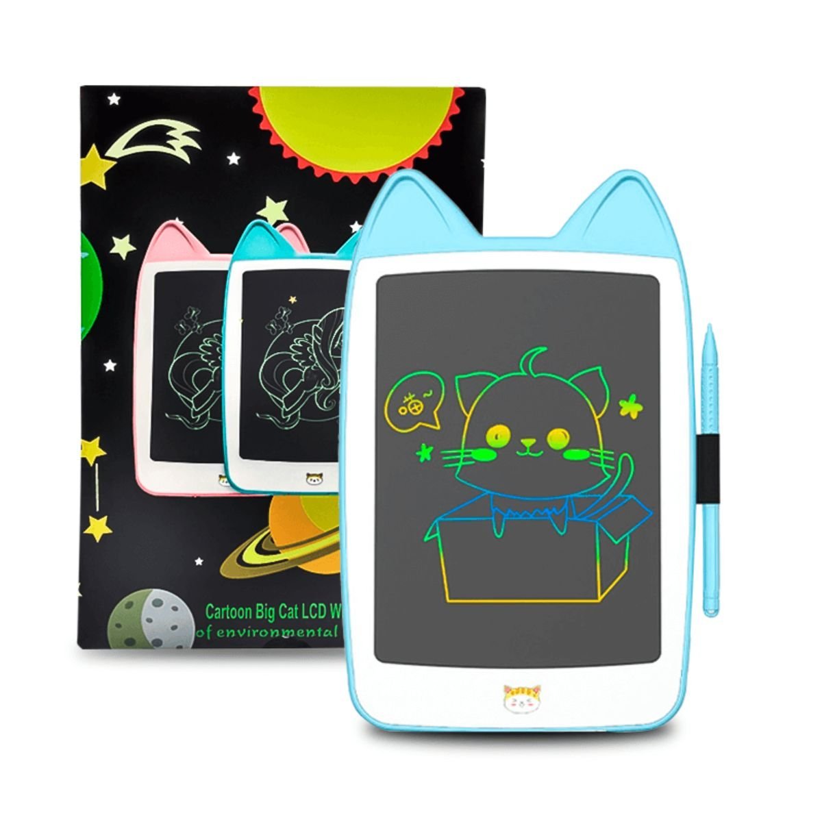 Lousa Mágica Infantil Gatinho Tablet Desenhar 10 Polegadas Importado - 3