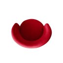 Ver imagem 5 de Kit 2 Poltronas Decorativa Beatriz Orgânica Suede Vermelho