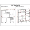 Ver imagem 4 de Armário de Cozinha 6 Portas 2 Gavetas Ferrara 