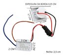 Ver imagem 4 de Mini Spot de embutir Elysa 1w bivolt Móvel Sala de Tv Closet - Preto