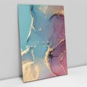 Ver imagem 1 de Quadro Decorativo em Canvas Abstrato Mármore Luxe Perolado TaColado Borda Infinita 90 x 60cm