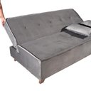 Ver imagem 7 de Sofá Cama Zoe 2 Lugares Retrátil e Reclinável 185cm Cinza Veludo Bom Pastor