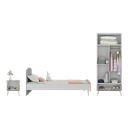 Ver imagem 5 de Quarto Infantil Completo com Colchão Incluso Doçura Multimóveis Mp4334 Branco/cinza/rosa