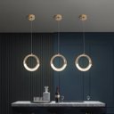 Ver imagem 7 de Lustre Pendente Woni Skylight Cristal Dourado Led 5w 3000k Bivolt