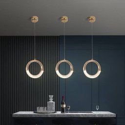 Lustre Pendente Woni Skylight Cristal Dourado Led 5w 3000k Bivolt - 7