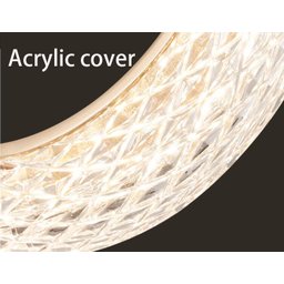 Lustre Pendente Woni Skylight Cristal Dourado Led 5w 3000k Bivolt - 4