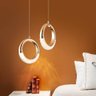 Lustre Pendente Woni Skylight Cristal Dourado Led 5w 3000k Bivolt - 6