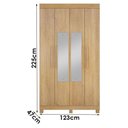 Ver imagem 4 de Guarda Roupa Casal Quero 4 Portas de Bater 2 Gavetas MDF Cinamomo Valdemóveis