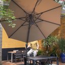Ver imagem 7 de Ombrelone Lateral 300cm x 260cm Belize Preto/Fendi