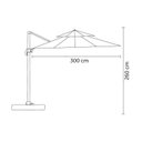 Ver imagem 3 de Ombrelone Lateral 300cm x 260cm Belize Preto/Fendi