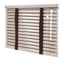 Ver imagem 1 de Persiana Horizontal - 1,70m Larg X 2,00m Alt - Alumínio 50mm com Fita Decorativa - Cor: Bege Escuro