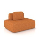 Ver imagem 3 de Sofá 4 Lugares Orgânico com Chaise e 3 Módulos Berlim bouclê Cr K01 - D'Rossi