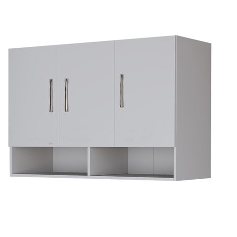 Armário Suspenso 3 Portas – Amplo Espaço com Nicho Inferior