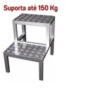 Ver imagem 4 de Escada Banqueta De Alumínio Super Resistente 02 Degraus