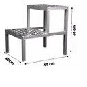 Ver imagem 3 de Escada Banqueta De Alumínio Super Resistente 02 Degraus