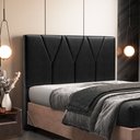 Ver imagem 2 de Cabeceira Cama Box Casal 140 cm Aurora W01 Couríssimo Preto Brilho - Lyam Decor
