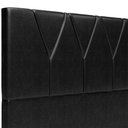 Ver imagem 7 de Cabeceira Cama Box Casal 140 cm Aurora W01 Couríssimo Preto Brilho - Lyam Decor