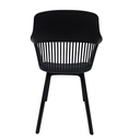 Ver imagem 6 de Cadeira Marcela com Assento Estofado em Linho Preta